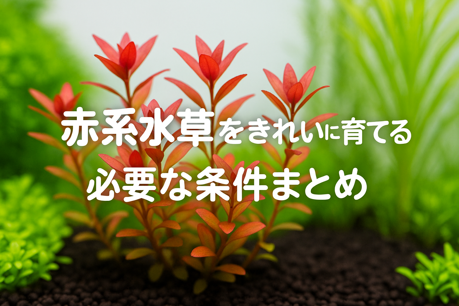 赤系水草を美しく育てる条件｜初心者向け完全ガイド | ＊ アクアリウム 